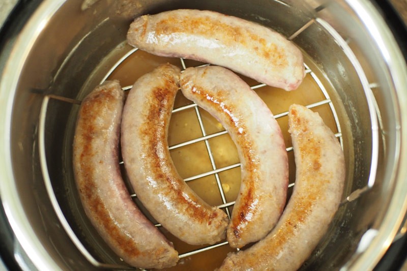 Cooked Brats in the Instant Pot