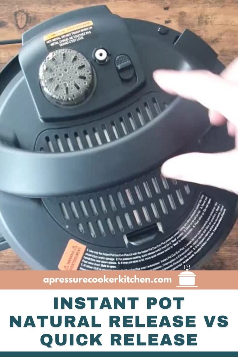 Natural Release vs Quick Release on the Instant Pot A Pressure Cooker