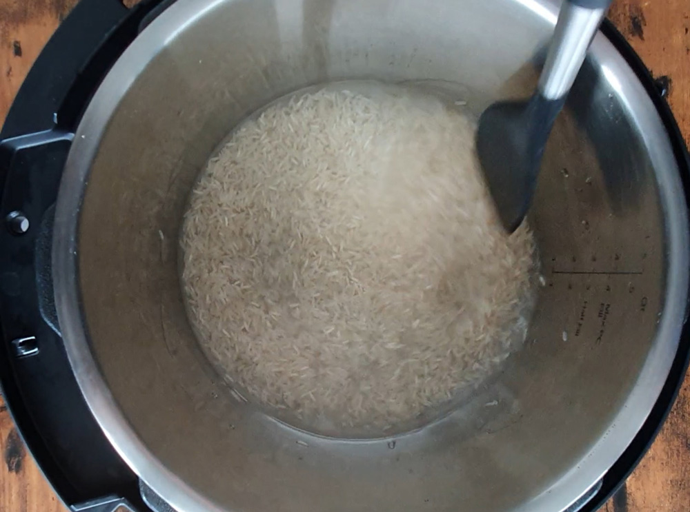 basmati rice in an instant pot