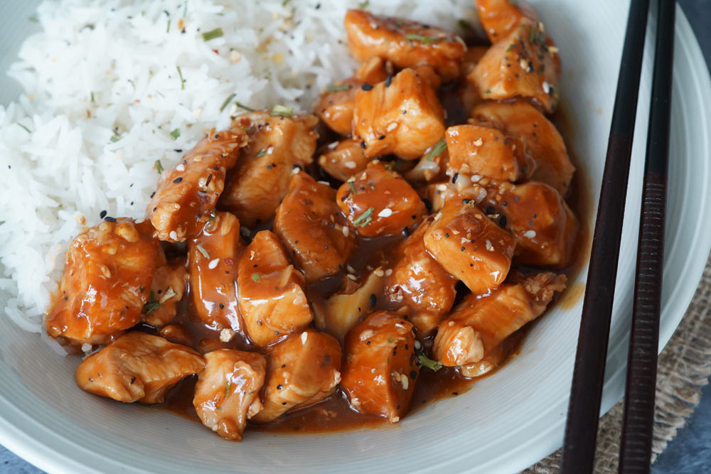 pressure cooker bourbon chicken