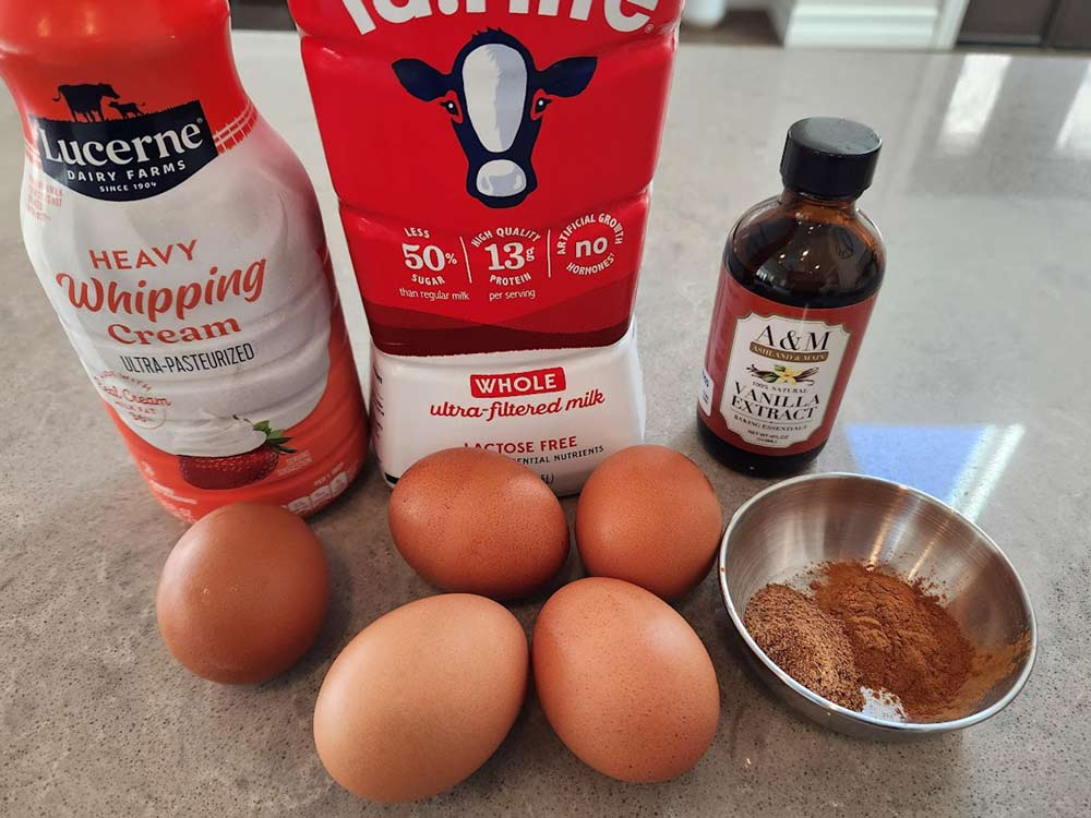 ingredients for eggnog
