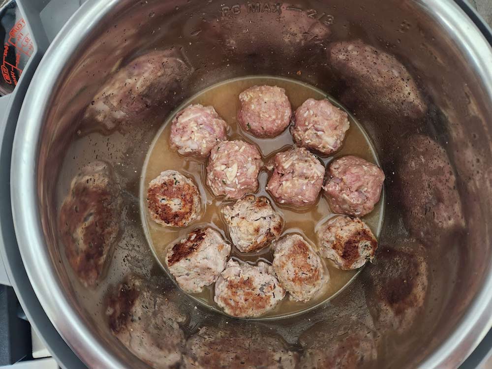 Turkey meatballs in the Instant Pot