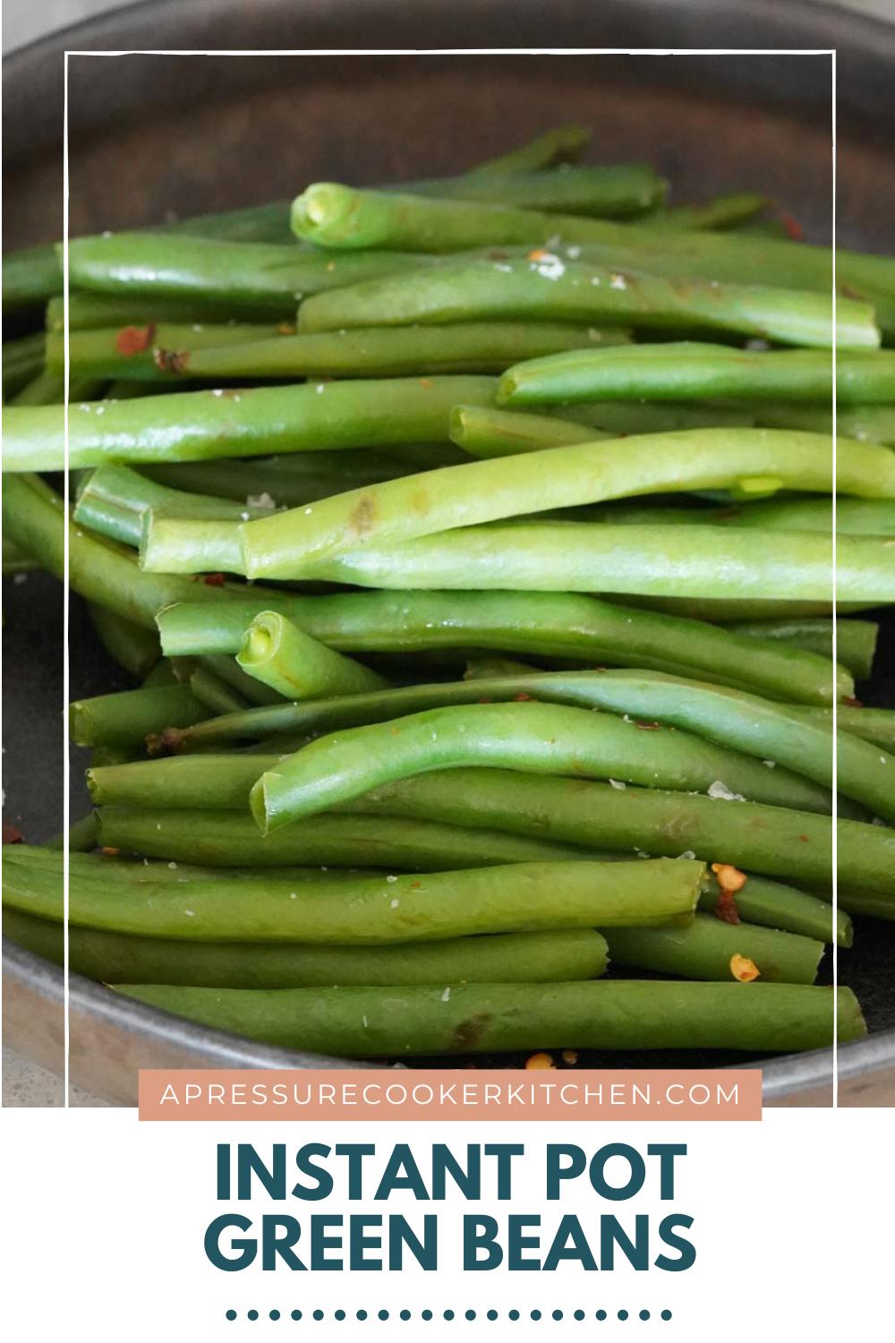 A plate of green beans