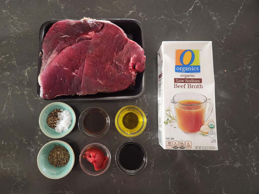 Ingredients for Instant Pot London broil